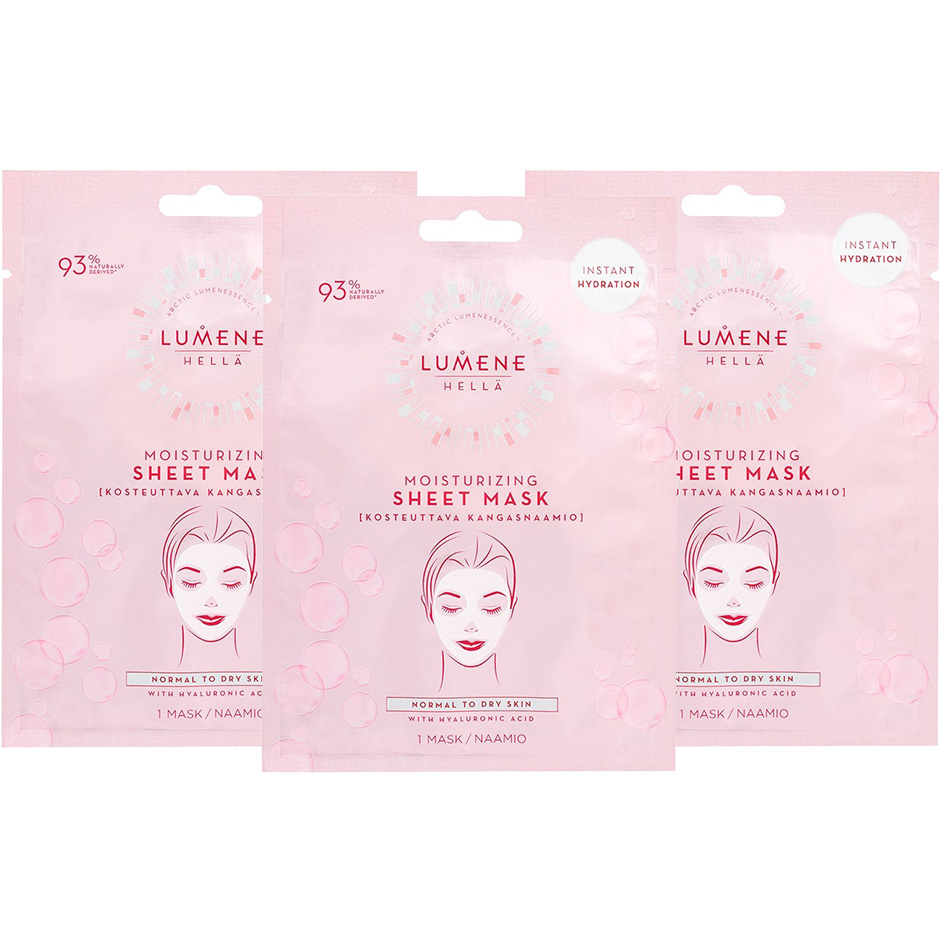 Moisturizing Sheet Mask, Lumene Set / Boxar