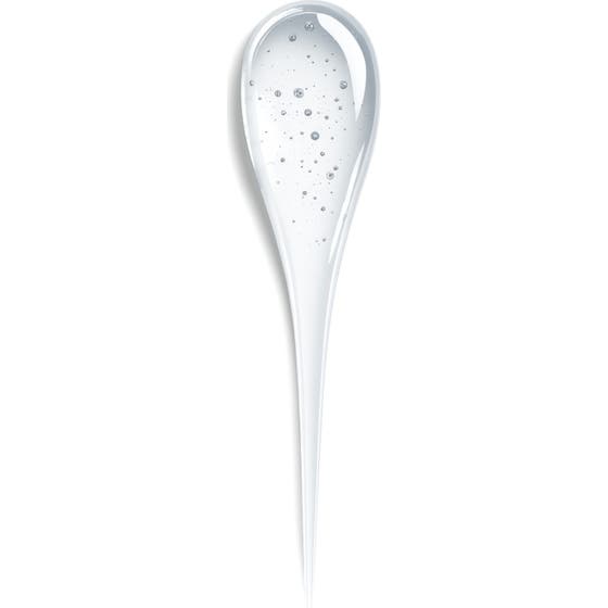 Biotherm Aquasource+ Electrolyte Dewy Gel 100H 30 ml återfuktande ansiktskräm visar en genomskinlig gel med bubblor.