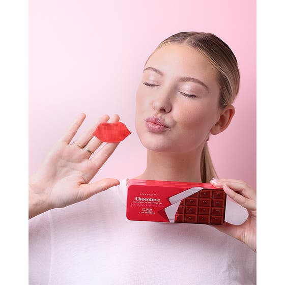 Chocolate Bar Lip Care Duo + Lip Scrubber