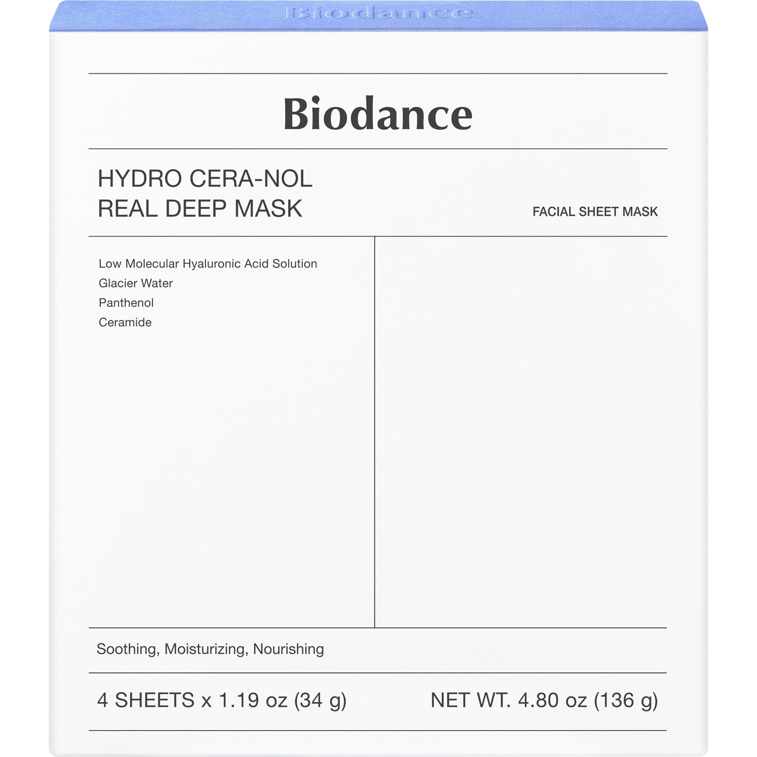 Biodance Biodance Hydro Cera-Nol Real Deep Mask 1Box - 136 g parfym