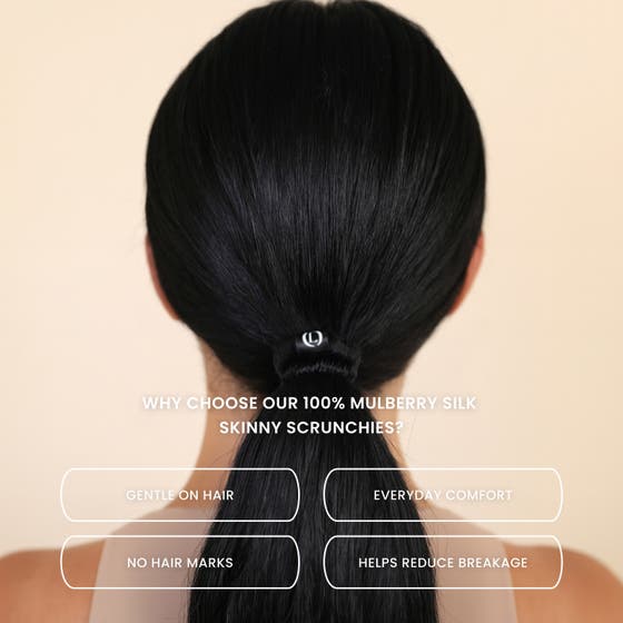 Mulberry Silk Skinny Scrunchies