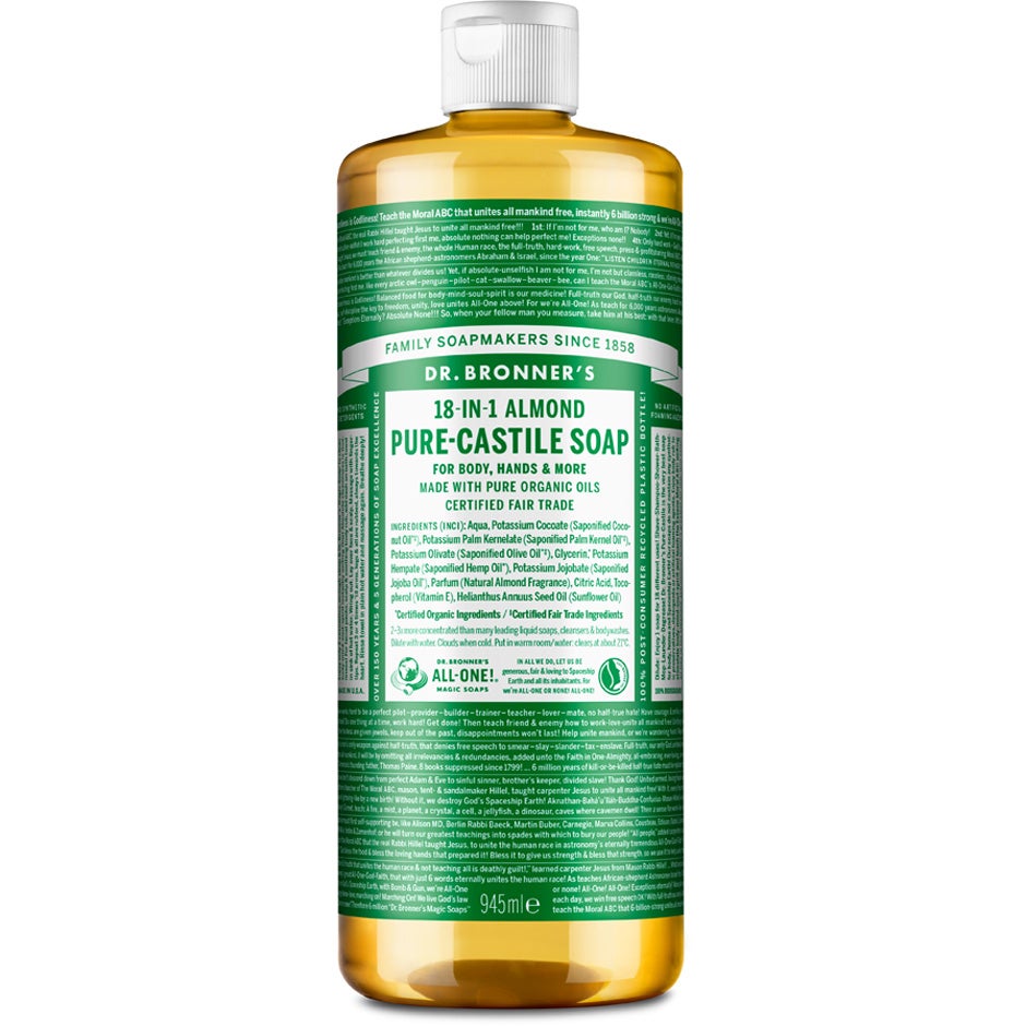 Dr-Bronner's Pure Castile Liquid Soap Almond 945 ml