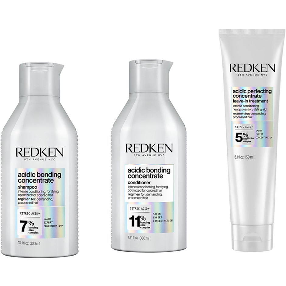 Redken Acidic Bonding Concentrate Trio Shampoo 300 ml + Conditioner 300 ml + Leave-In Treatment 150 ml - 750 ml