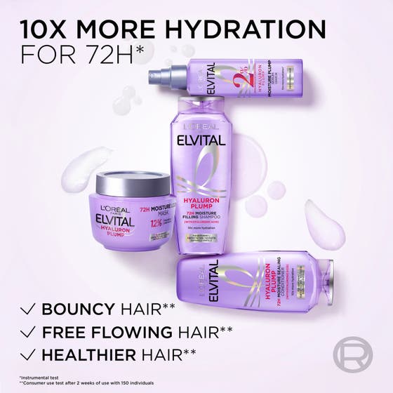 Elvital Hyaluron Plump Shampoo For Dehydrated Hair