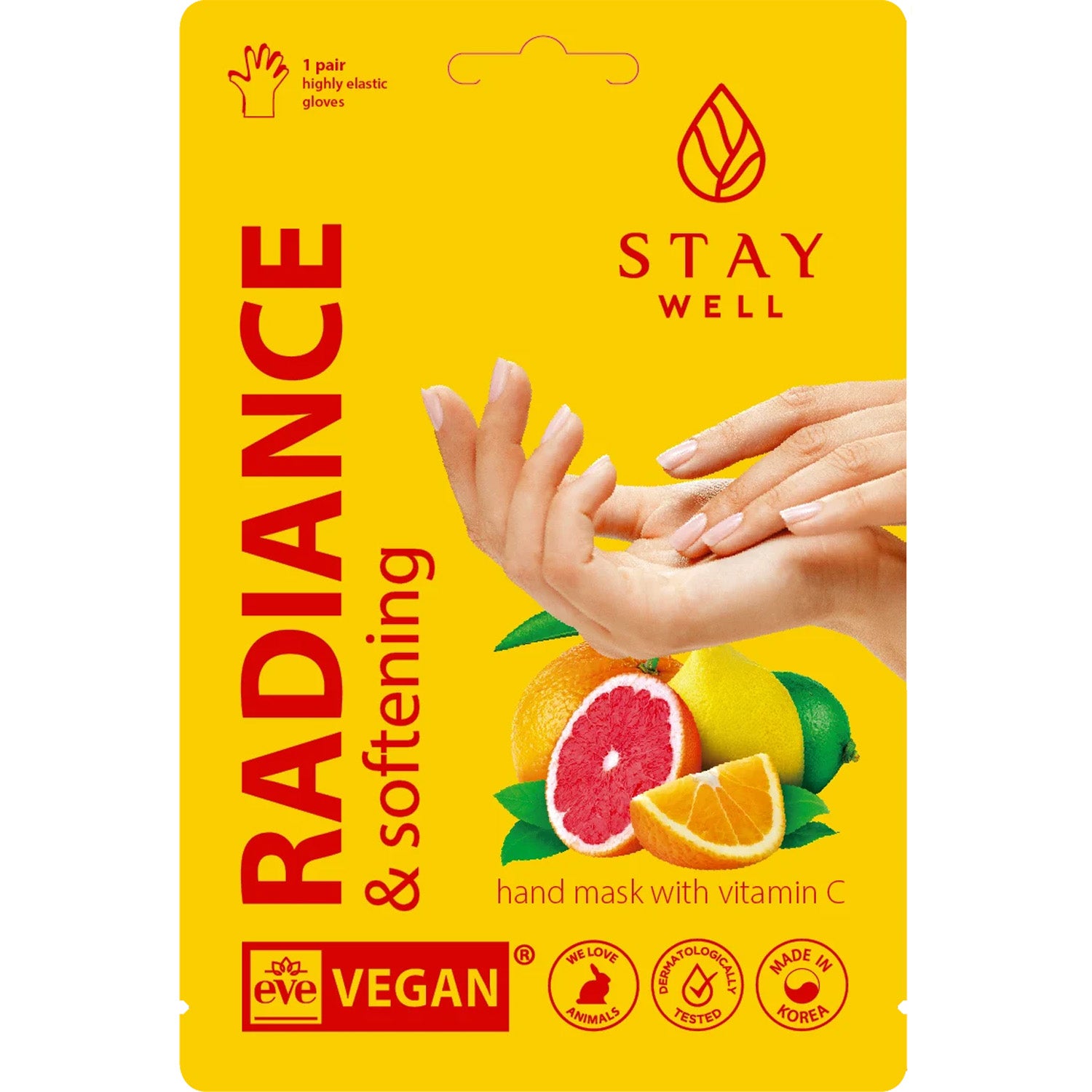 Stay Well Stay Well Radiance & Softening Hand Mask C Vitamin Complex 1pcs - 1 pcs parfym