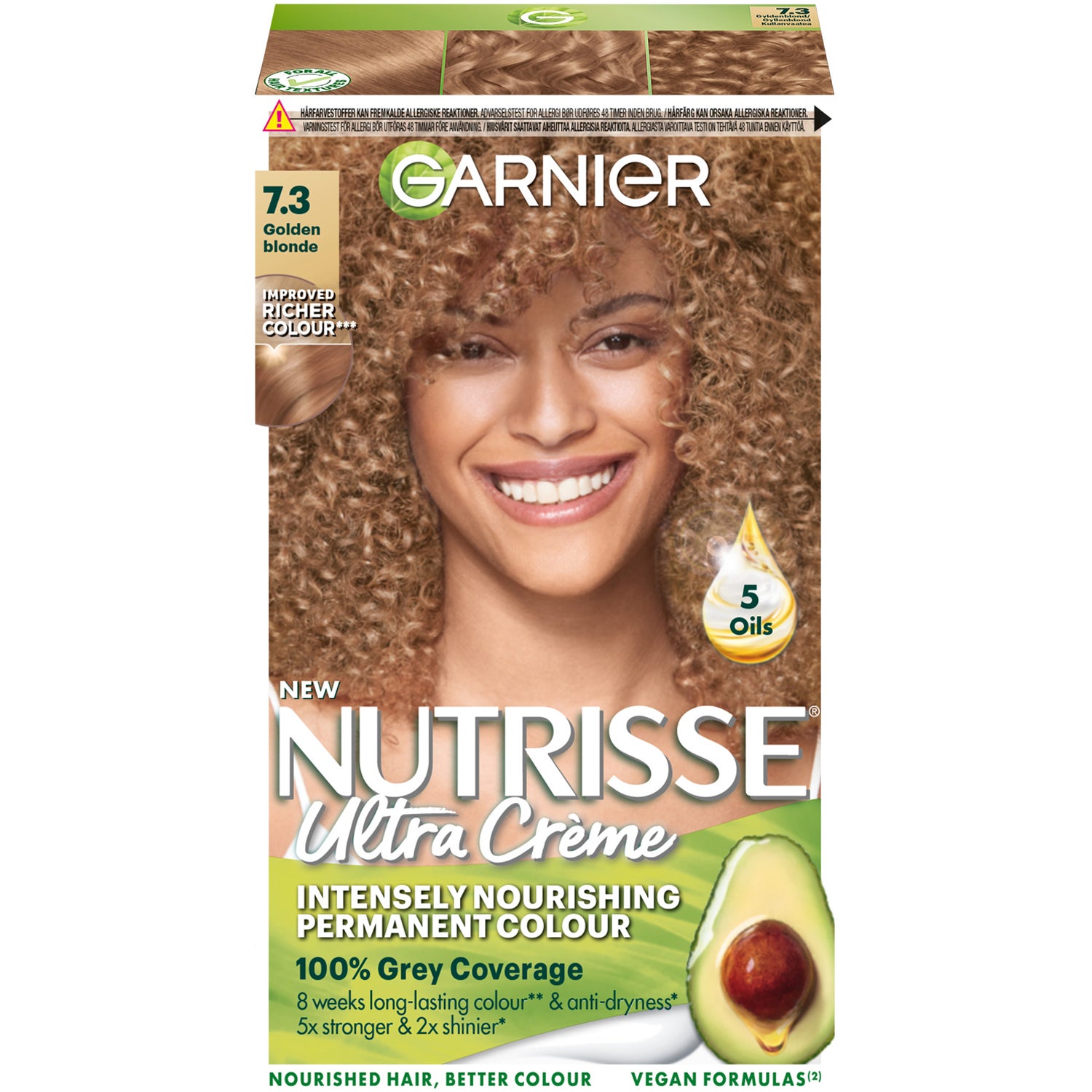 Garnier Nutrisse Cream 7.3 Golden Praline - 1 pcs
