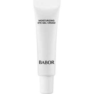 Babor Skinovage Moisturizing Eye Gel-Cream återfuktande ögonkräm i vit tub som ger fukt och motverkar mörka ringar