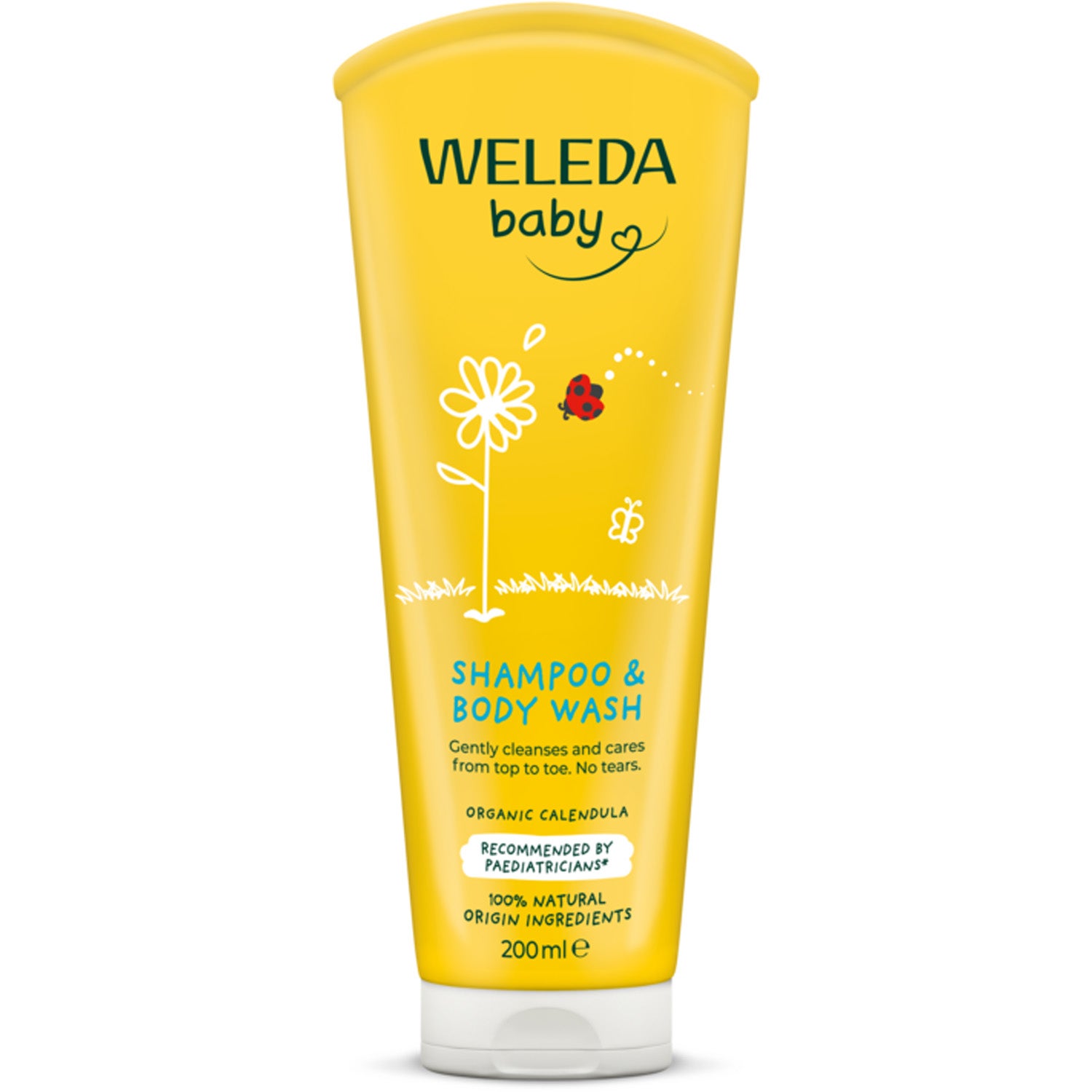 Weleda Calendula Shampoo & Body Wash - 200 ml