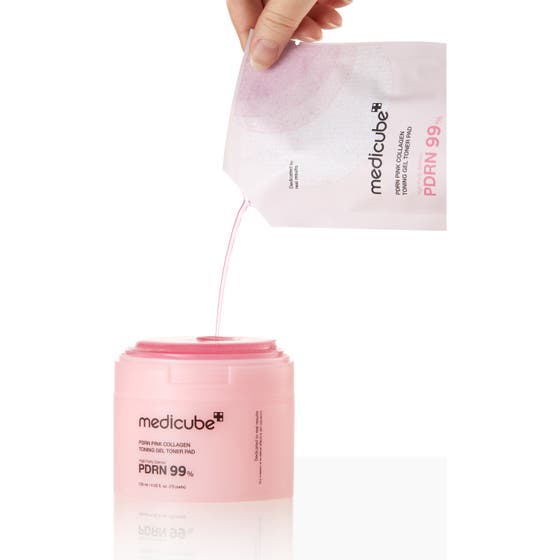 PDRN Pink Collagen Toning Gel Toner Pad