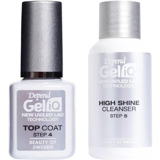 Gel IQ Top Coat & High Shine Cleanser Set