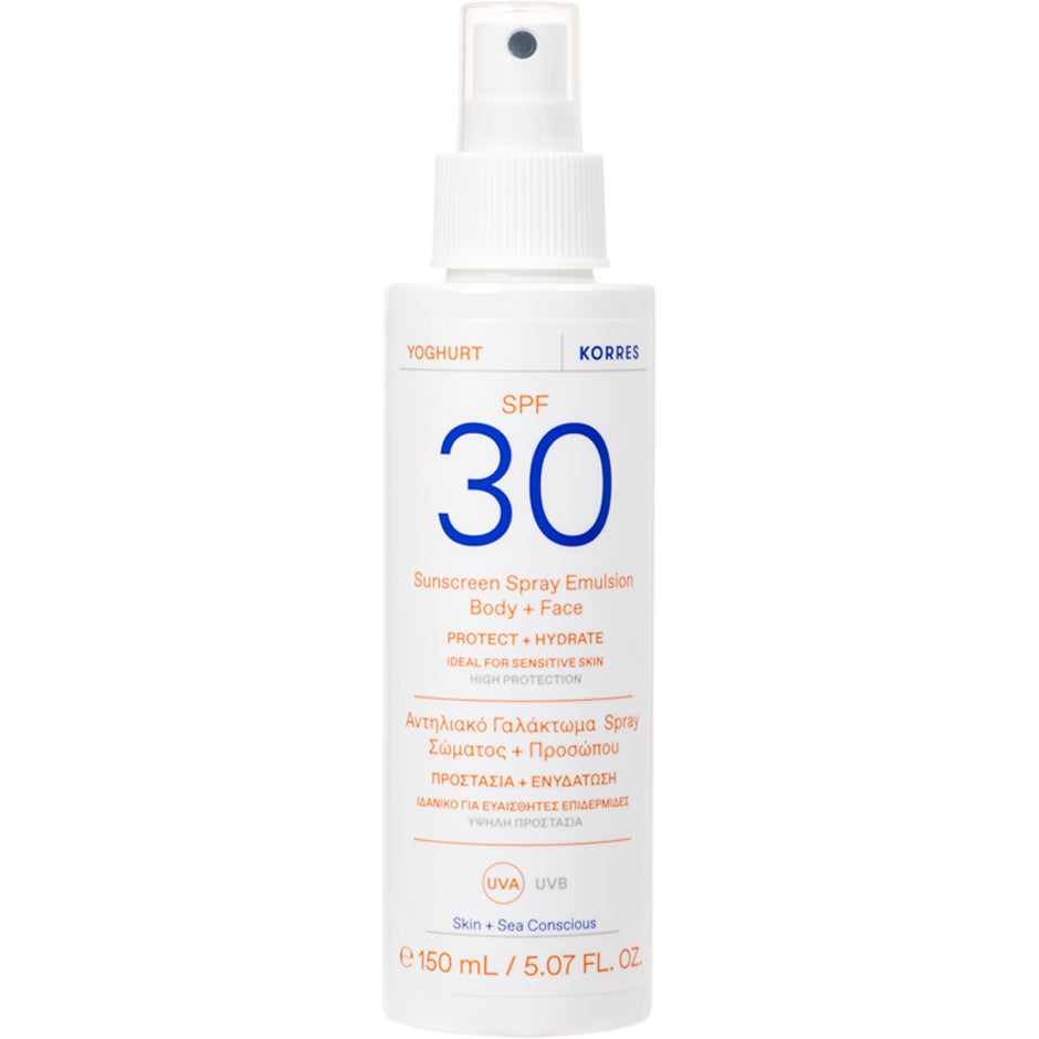 KORRES Yoghurt Sunscreen Spray Emulsion SPF30 Body + Face 150 ml