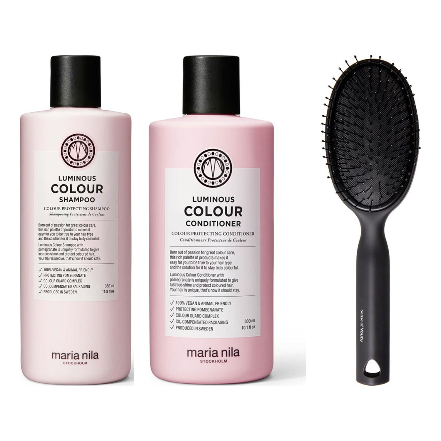 Luminous Color Care With Detangling Brush Shampoo & Conditioner & Brush