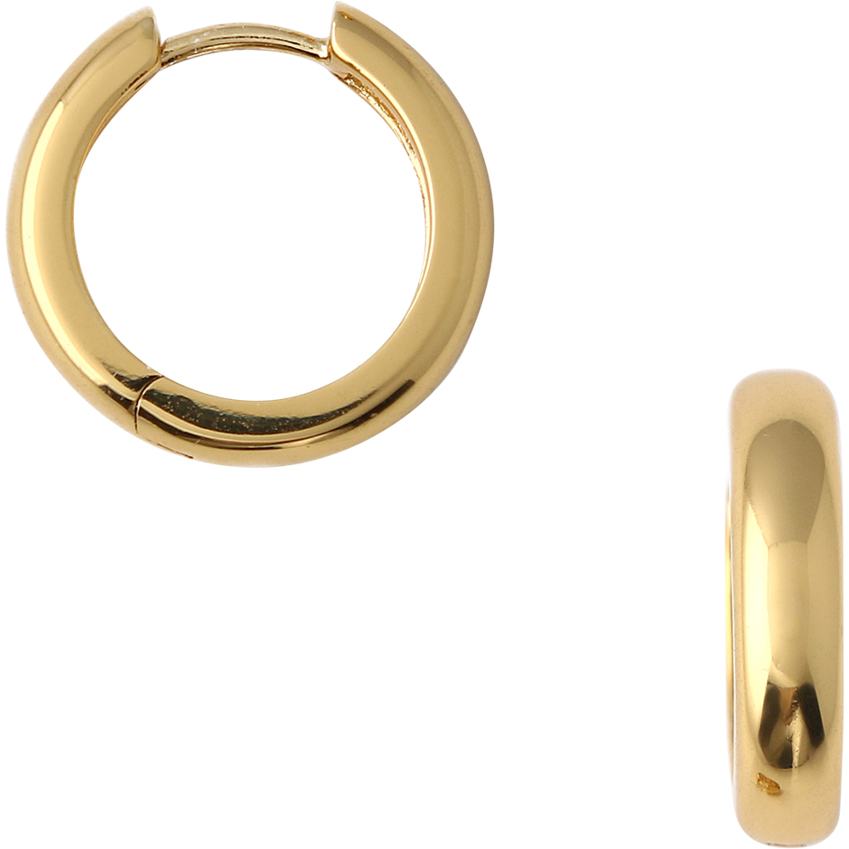 Medium Domed Clean Huggie Hoops