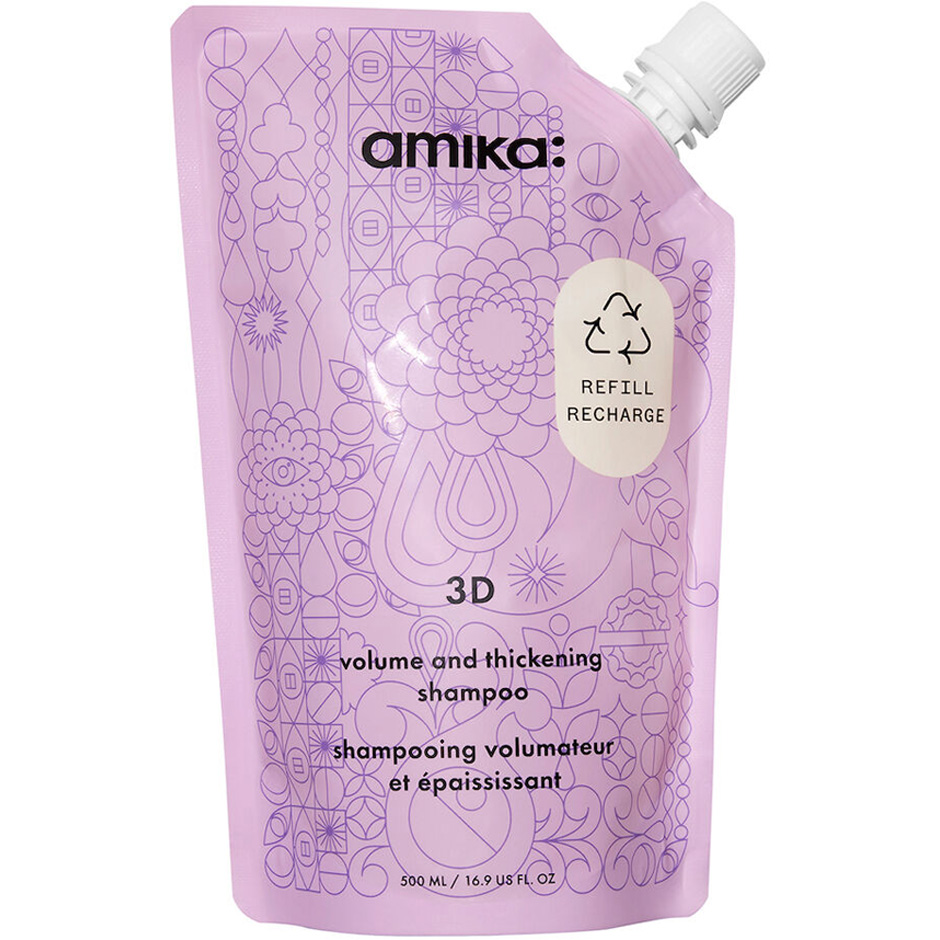 3D Volume & Thickening, 500 ml Amika Schampo