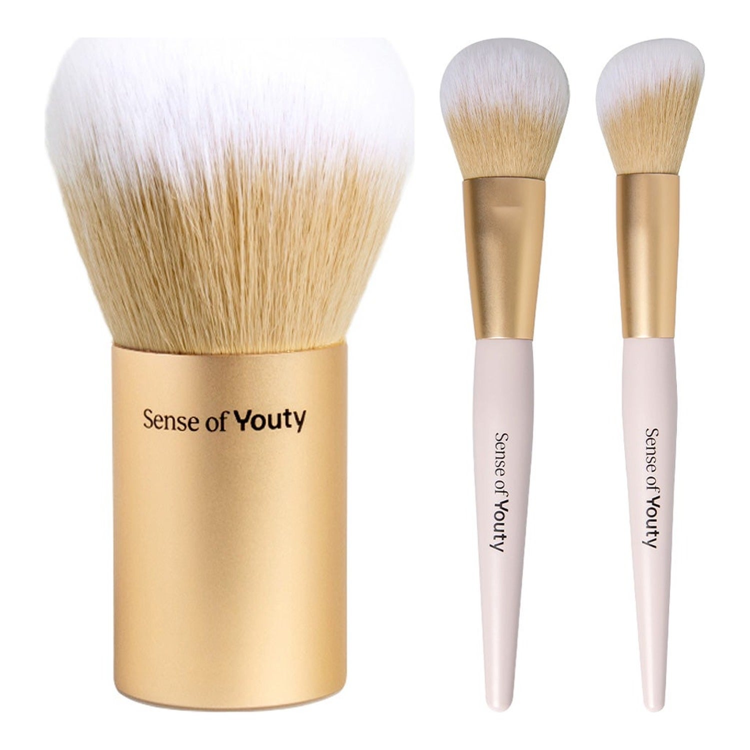 Sense Of Youty Sense of Youty Flawless Face Brush Collection Kabuki Brush, Powder Brush & Contour Brush parfym