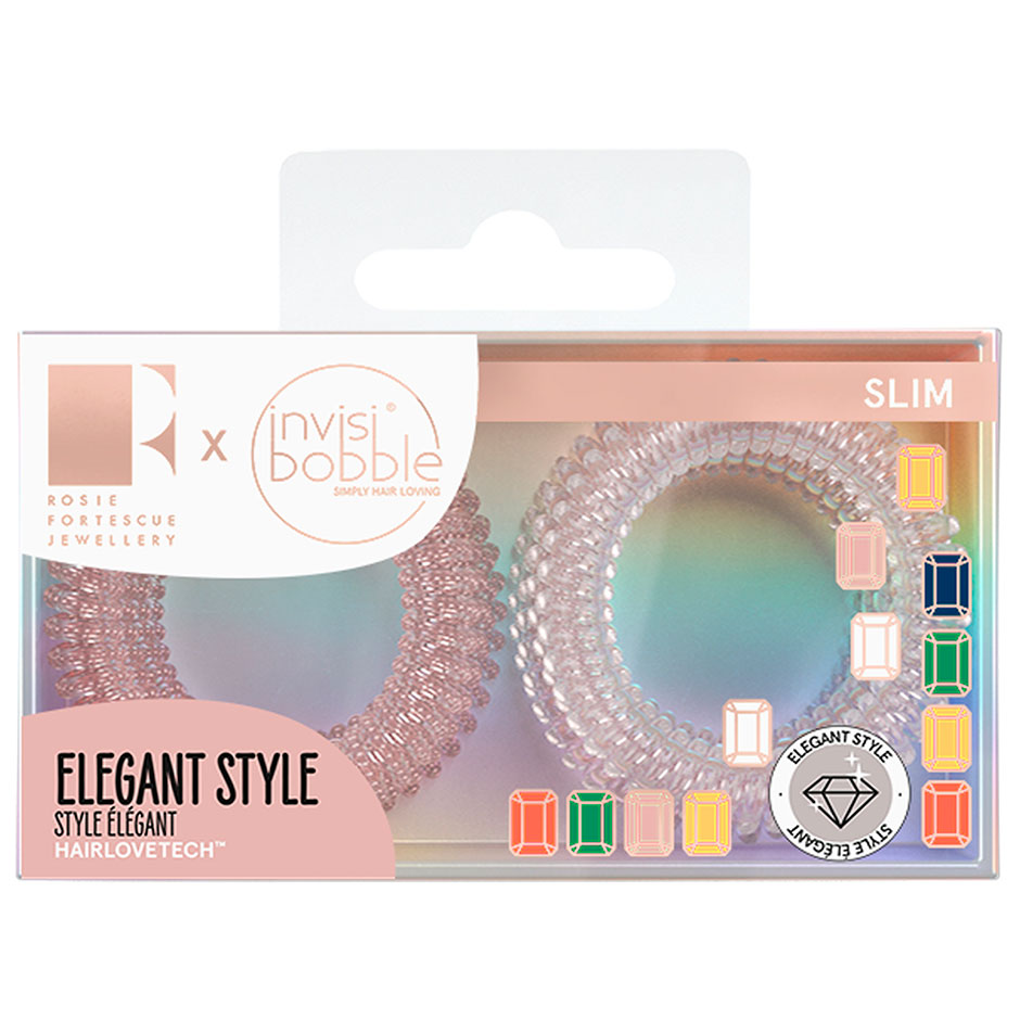 Slim Rosie Fortescue Pink Glasses, Invisibobble Hårsnoddar