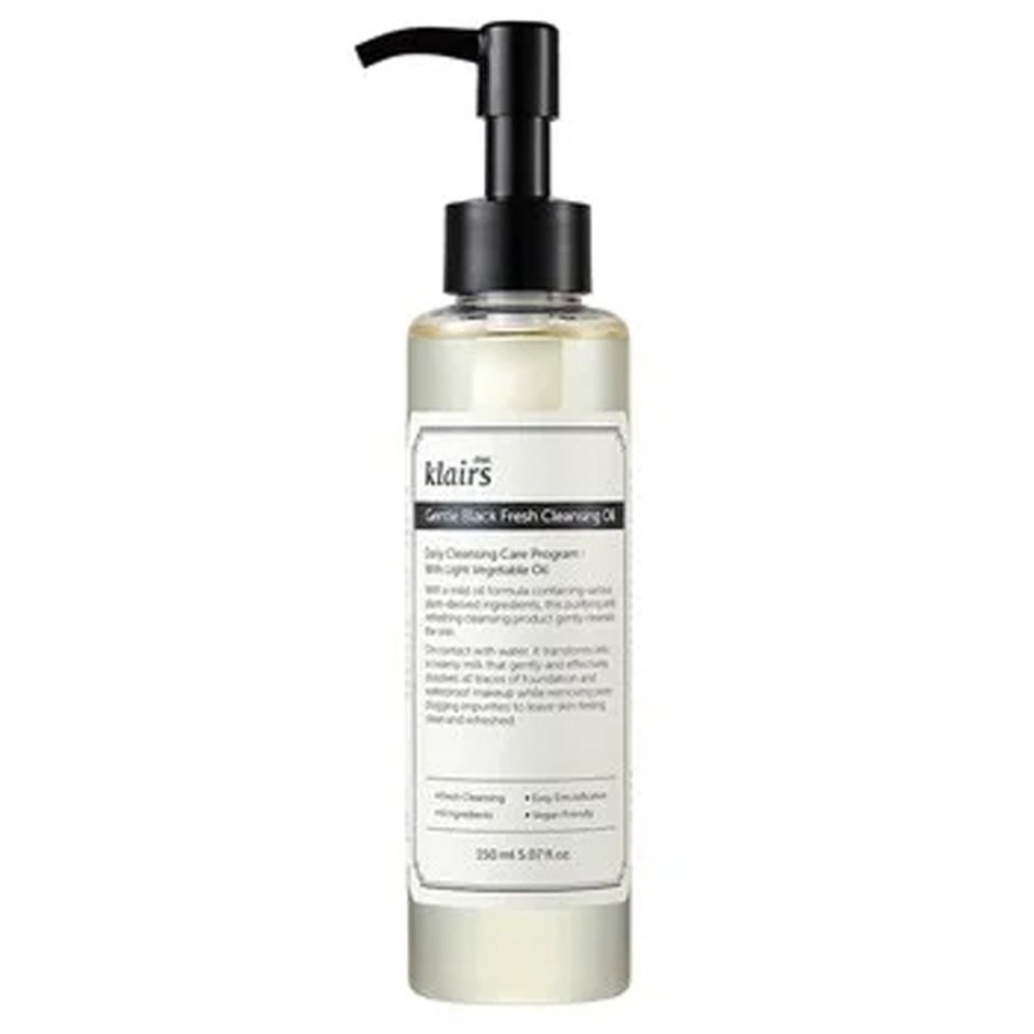 Klairs Gentle Black Cleansing Oil, 150 ml Klairs Ansiktsrengöring