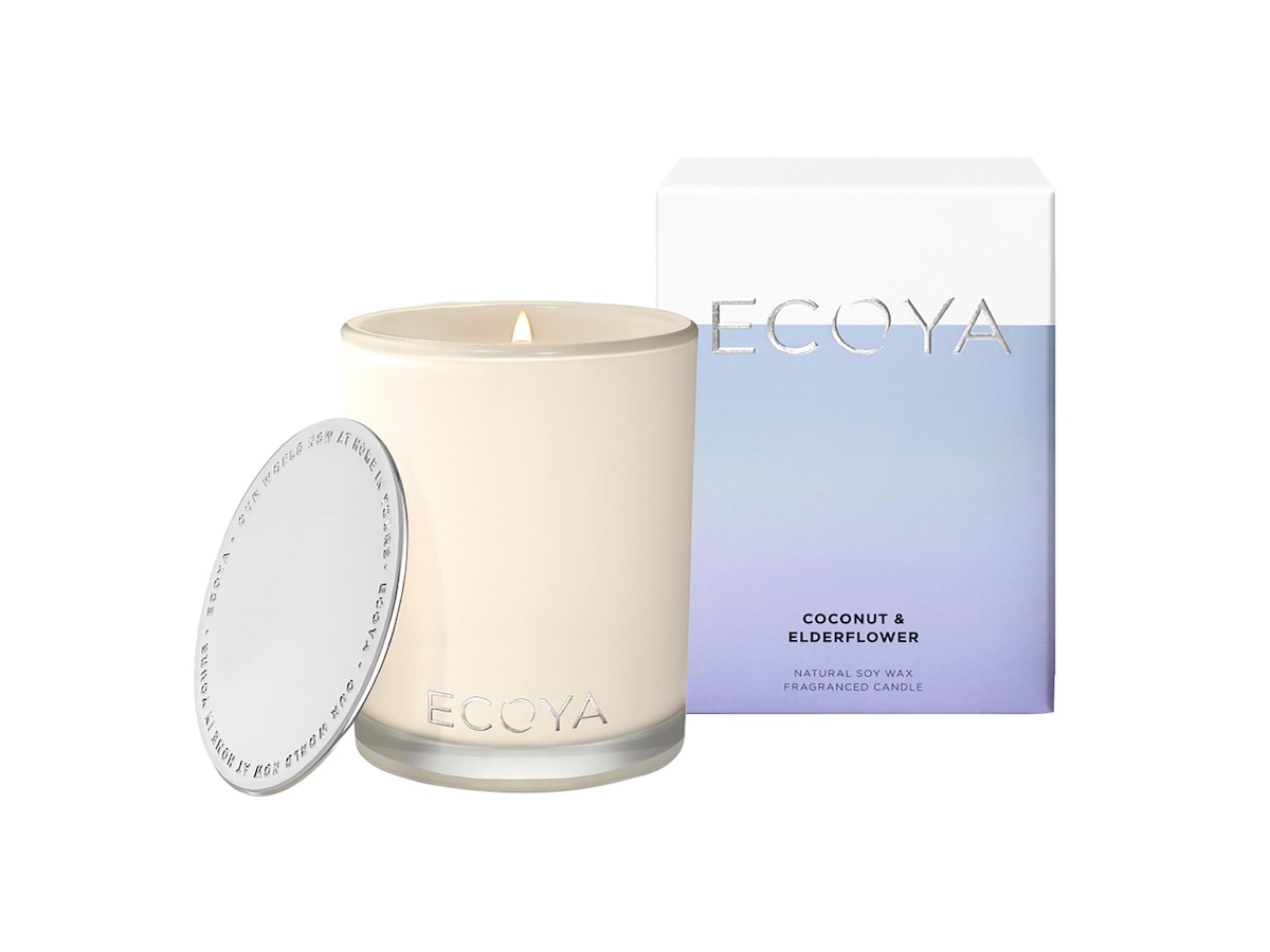 Ecoya Coconut Elderflower Candle 400 gr 80t brennetid 400 g