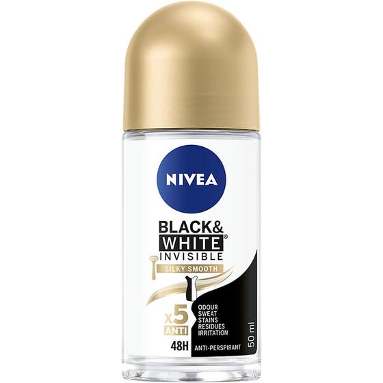 Deo Rollon Black & White Silky Smooth