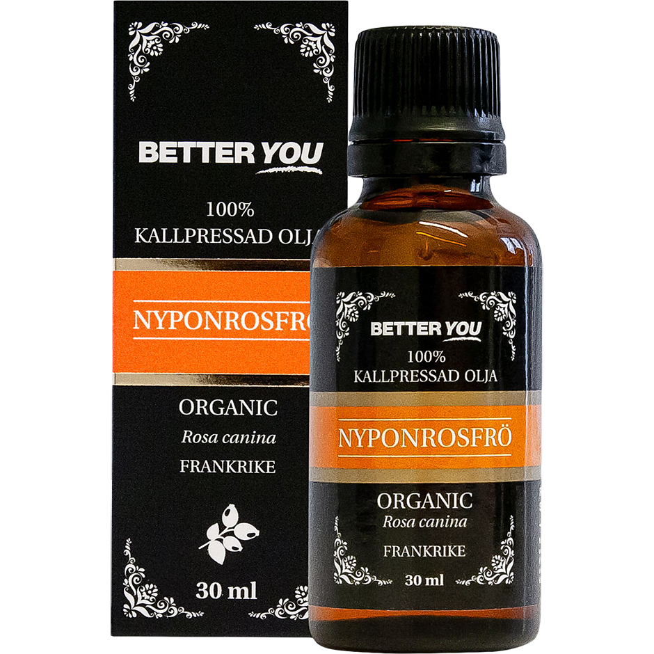 Nyponrosfröolja EKO Kallpressad, 30 ml Better You Kroppsolja