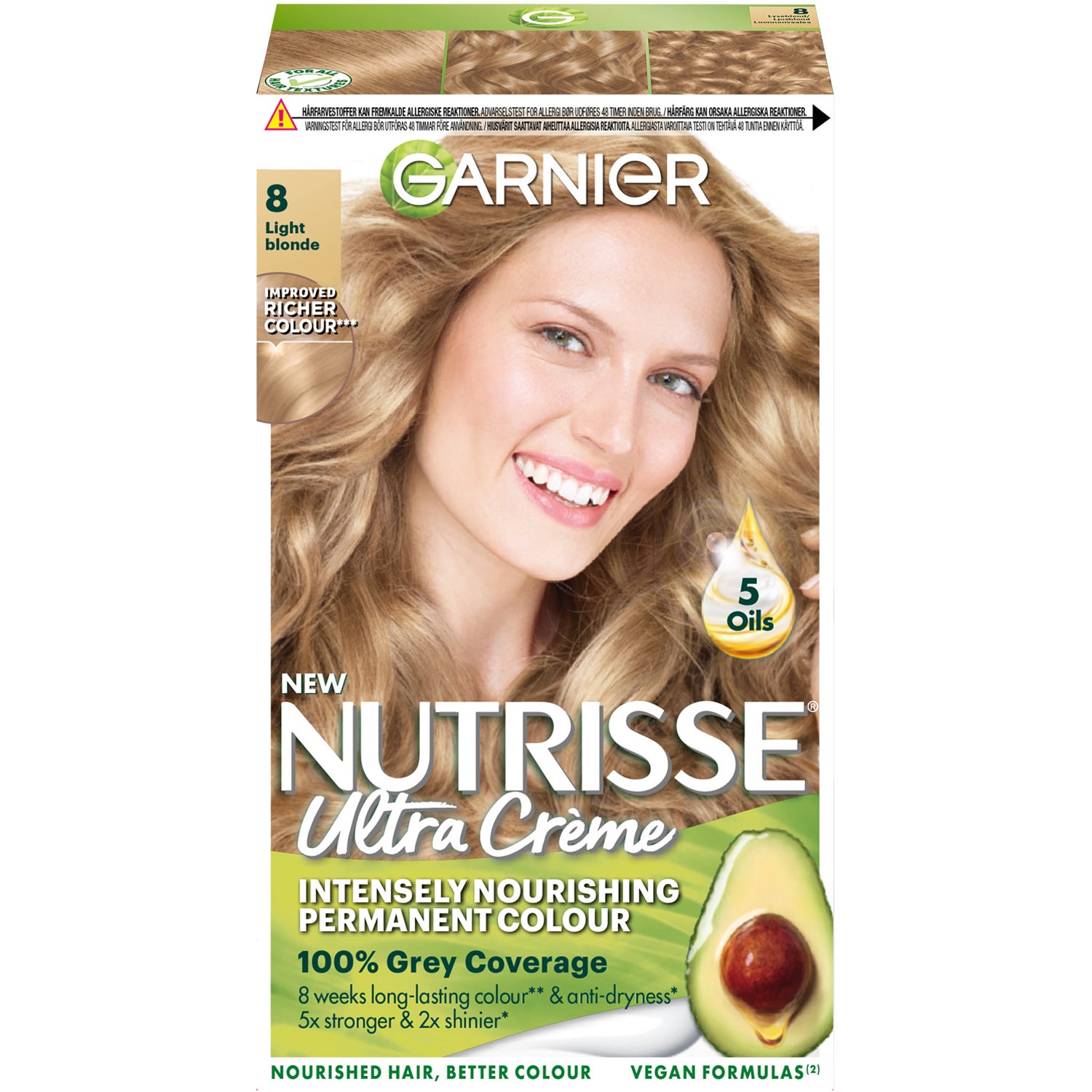 Garnier Nutrisse Cream 8 Vanilla  Blond - 1 pcs