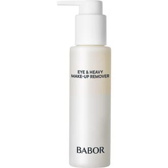 Babor Eye & Heavy Make-up Remover 100 ml sminkborttagning ögon i en vit frostad flaska med vit pump