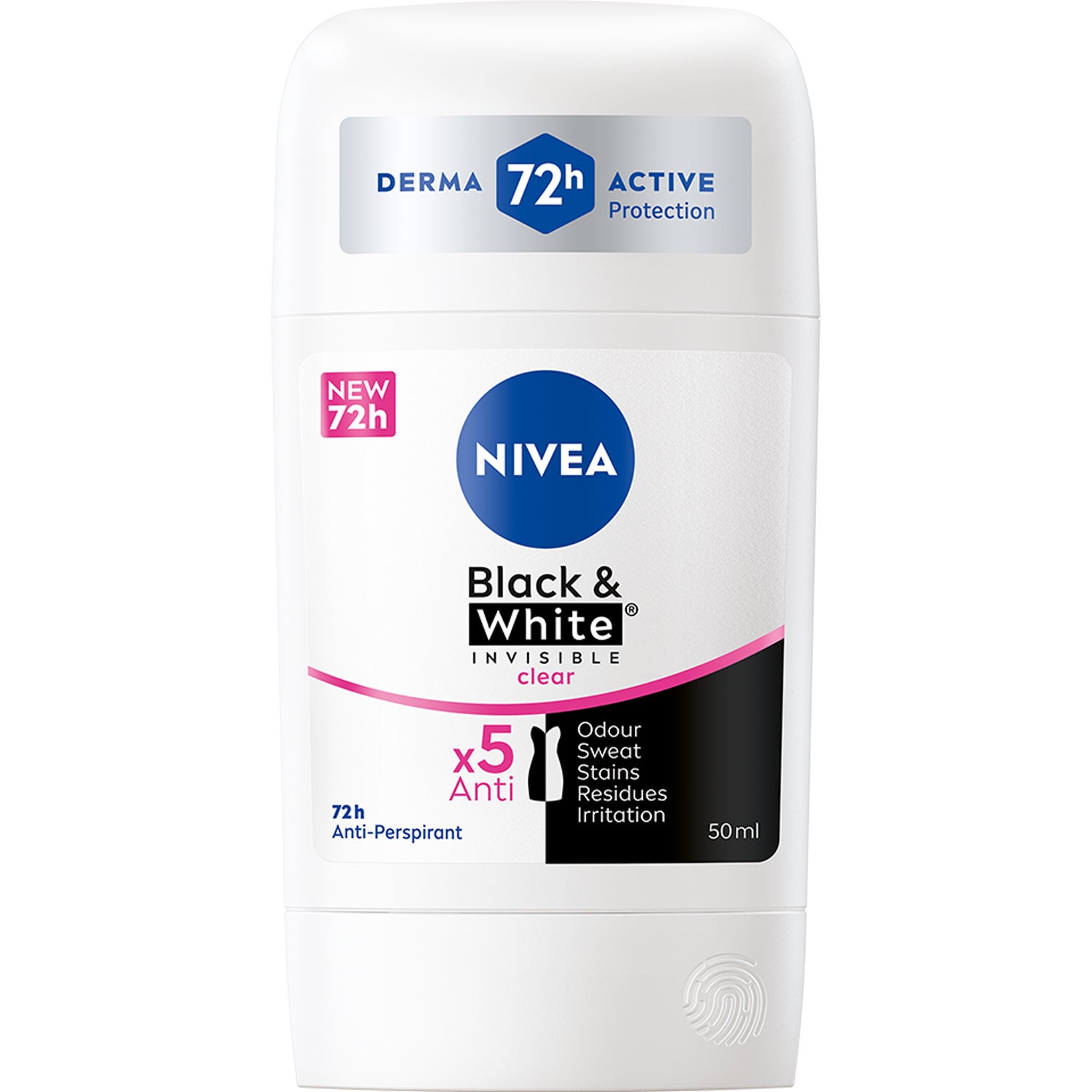 Black & White Anti-Perspirant Stick, 50 ml Nivea Damdeodorant