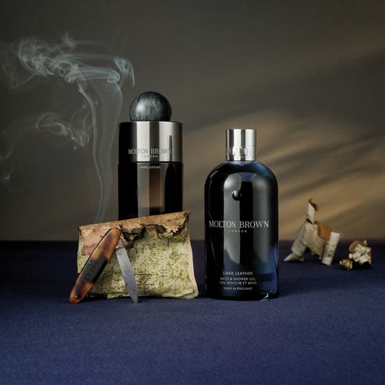 Dark Leather Bath & Shower Gel