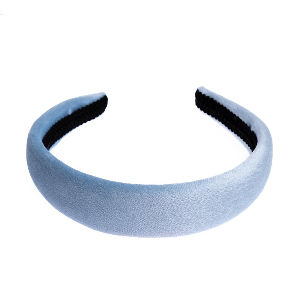 Dark Velvet Hair Band Broad Light Blue pcs 1
