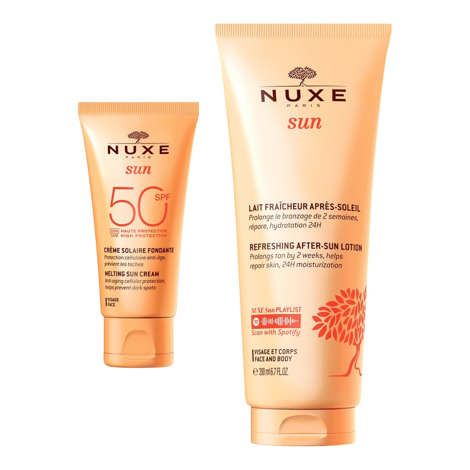 Nuxe Nuxe Sun Kit Sun Lotion 50 ml, After Sun 200 m - 250 ml