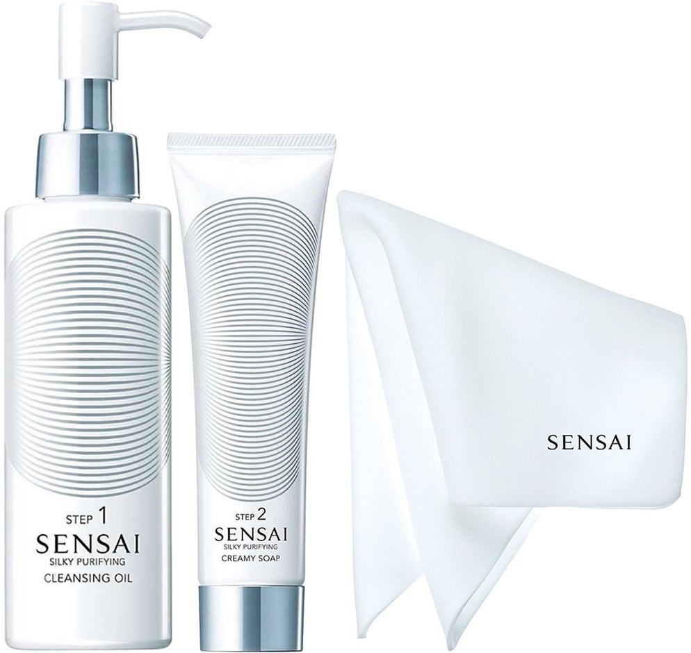 Sensai Silky Purifying Cleansing Routine