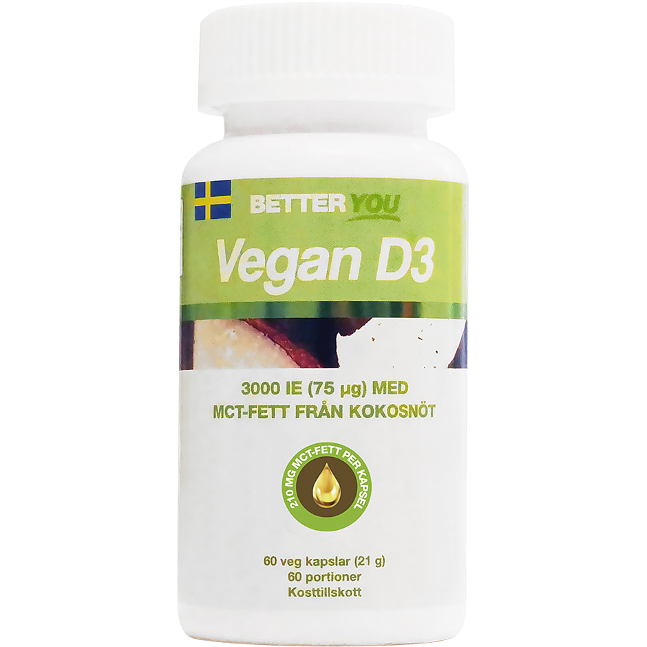 Vegan D3 3000IE + MCT-fett, Better You Kosttillskott