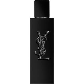 Yves Saint Laurent MYSLF Le Parfum 60 ml intensiv herrparfym i en matt svart glasflaska med blank svart logotyp
