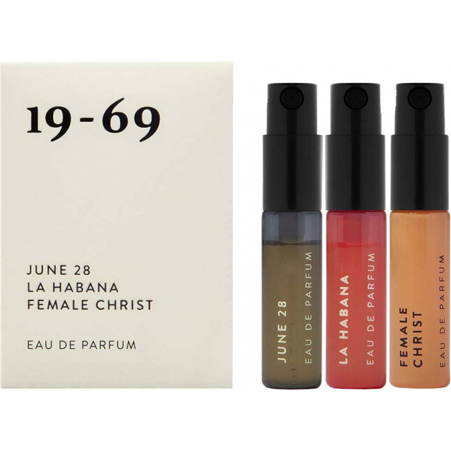 19-69 19-69 The Collection Five Eau De Parfum (3 References) June 28 Female Christ, La Habana - 3 x 2,5 ml parfym