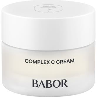 Babor Complex C Cream vitamin c antiåldrande ansiktskräm i en burk av frostat glas med vitt lock
