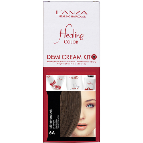 L'ANZA Healing Color Demi Cream Kit, 6A Mörkblond Ask