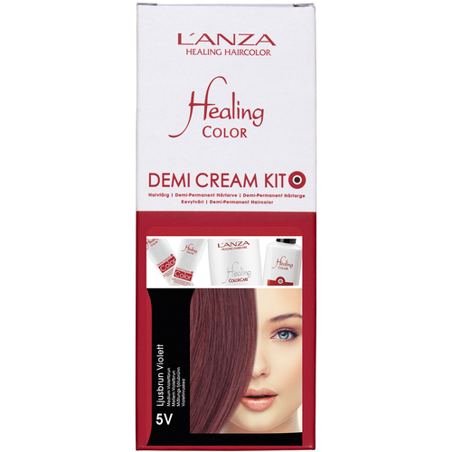 L'ANZA Healing Color Demi Cream Kit, 5V Ljusbrun Violett