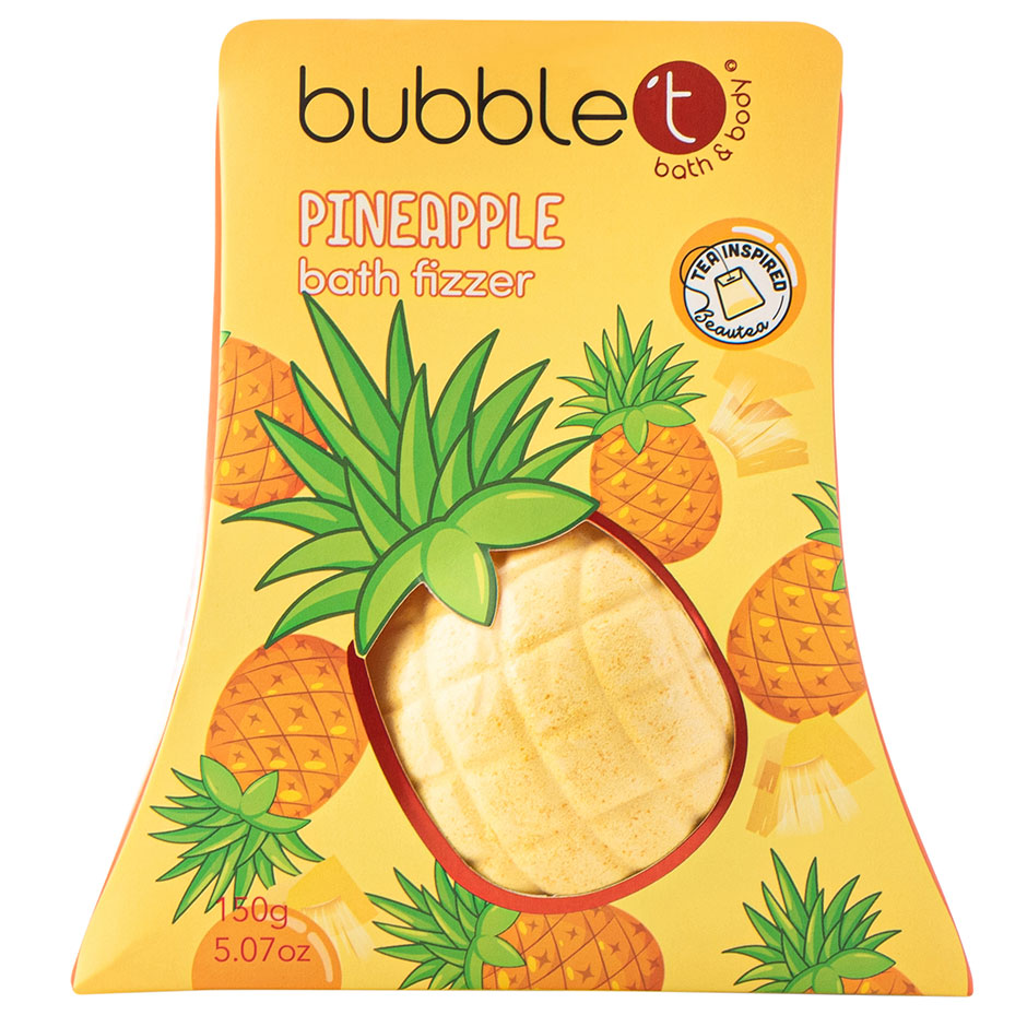 Fruitea Pineapple Bath Fizzer, 150 g BubbleT Badskum & Badsalt