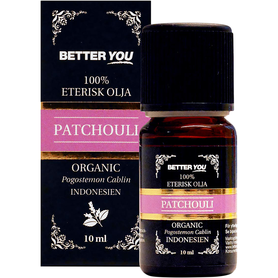 Patchouliolja EKO Eterisk, 10 ml Better You Kroppsolja