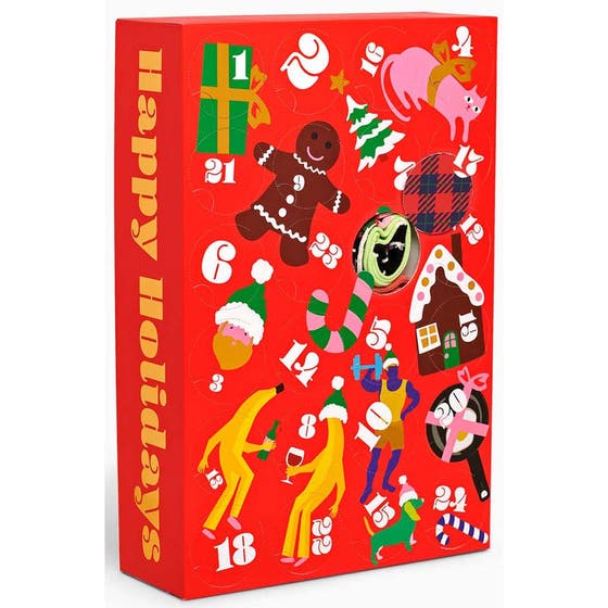 24-Pack 24 Days Of Holiday Socks Gift Set