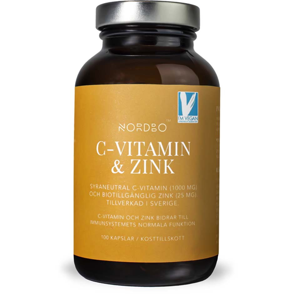 C-vitamin & Zink, 100 st NORDBO Kosttillskott