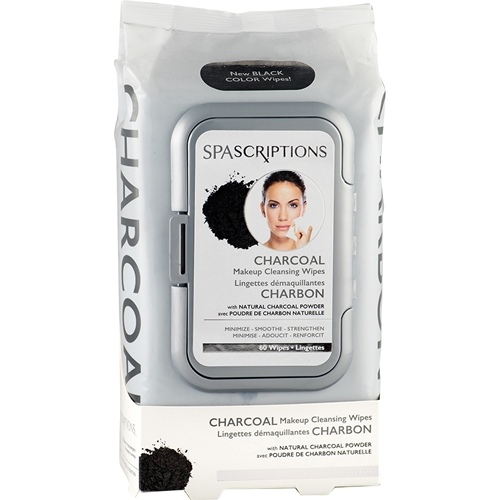 Spascriptions Charcoal Makeup Cleansing Wipes