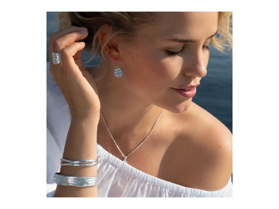 Waves Earring Hook Earrings