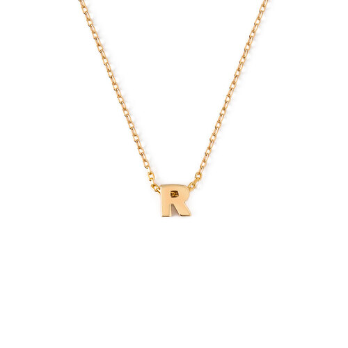 Orelia Gold Plated Initial R Necklace Giftbox