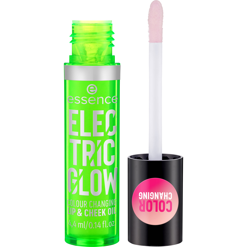 Electric Glow Colour Changing Lip & Cheek Oil, 4,4 ml essence Läppglans