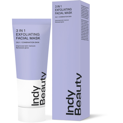 Indy Beauty 3 in 1 exfoliating facial mask