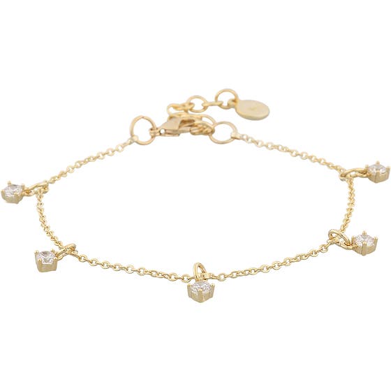 Audry Small Stone Charm Brace G/Clear