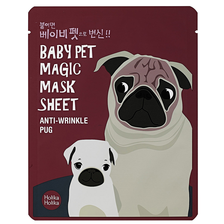 Holika Holika Baby Pet Magic Mask Sheet Pug, Holika Holika K-Beauty