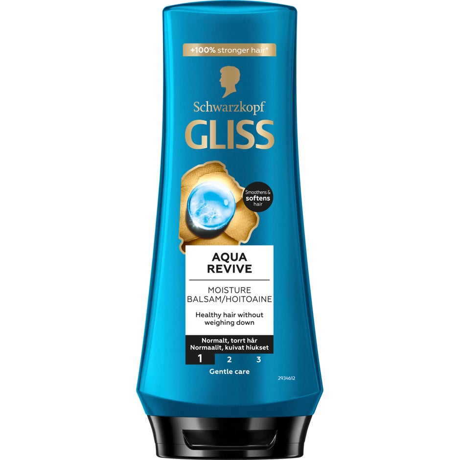 Schwarzkopf Gliss Moisture Conditioner Aqua Revive for Dry Hair to Normal Hair