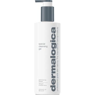 Dermalogica Special Cleansing Gel 500 ml dermalogica ansiktsrengöring för känslig hud i vit flaska med grå pump